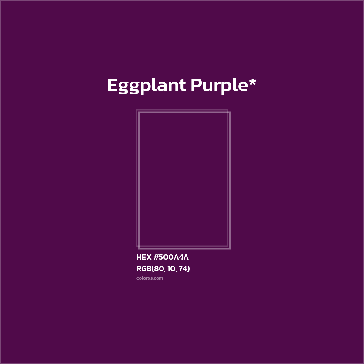 HEX #500A4A Color Name, Color Code, Palettes, Similar Paints, Images