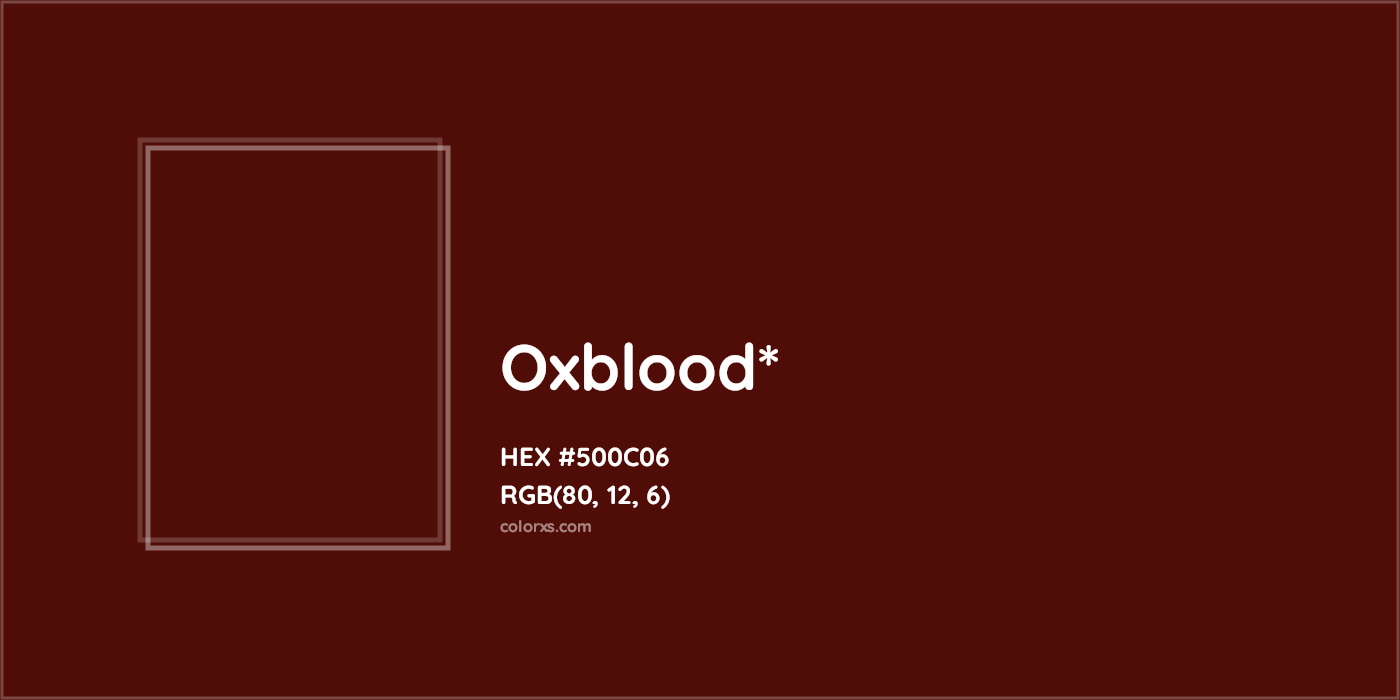 HEX #500C06 Color Name, Color Code, Palettes, Similar Paints, Images