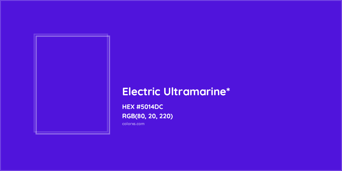 HEX #5014DC Color Name, Color Code, Palettes, Similar Paints, Images