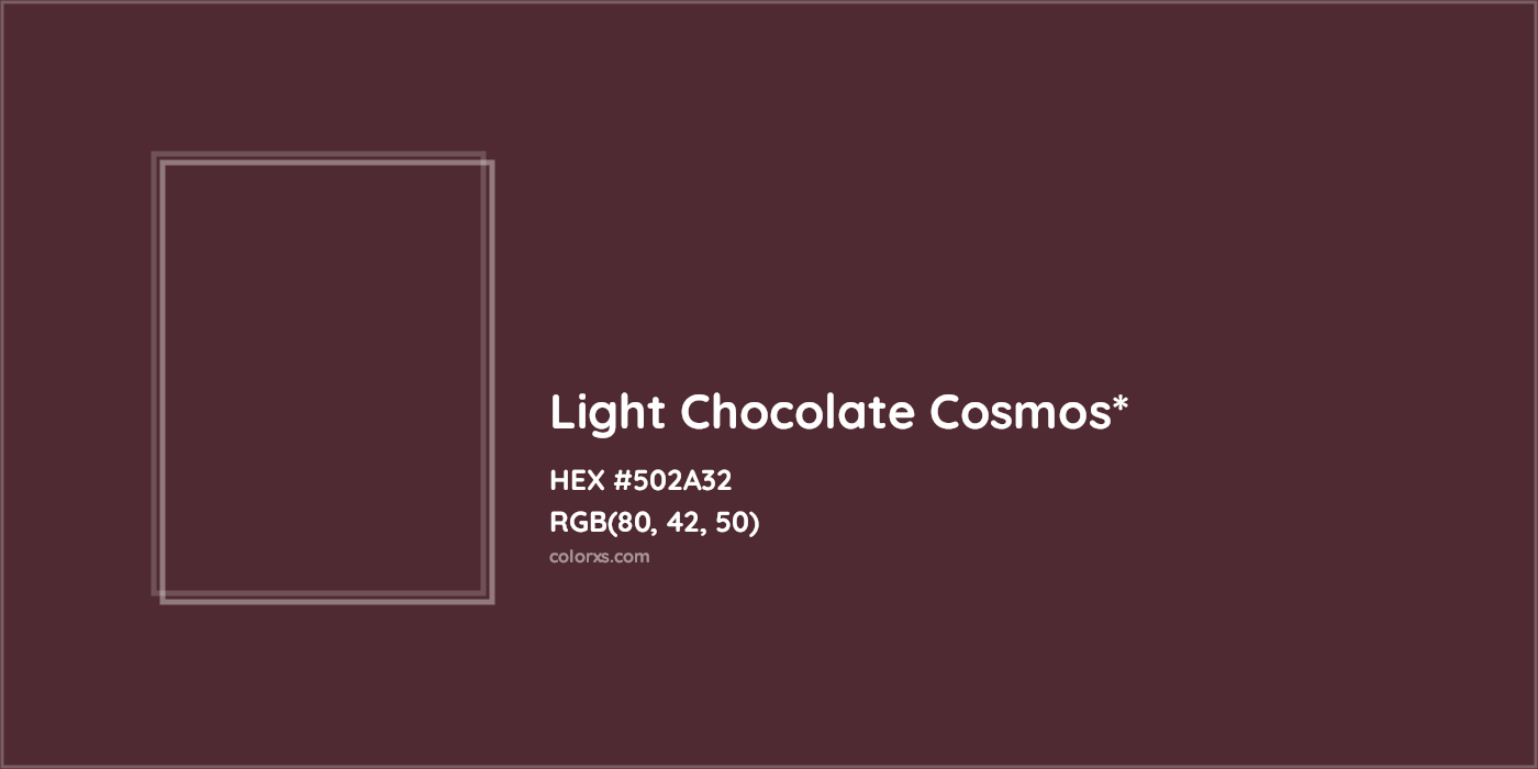 HEX #502A32 Color Name, Color Code, Palettes, Similar Paints, Images