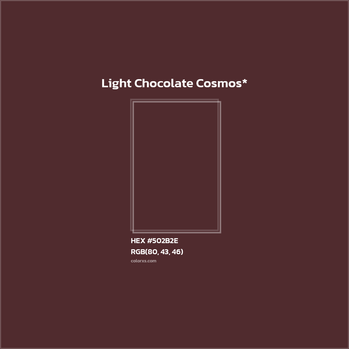 HEX #502B2E Color Name, Color Code, Palettes, Similar Paints, Images