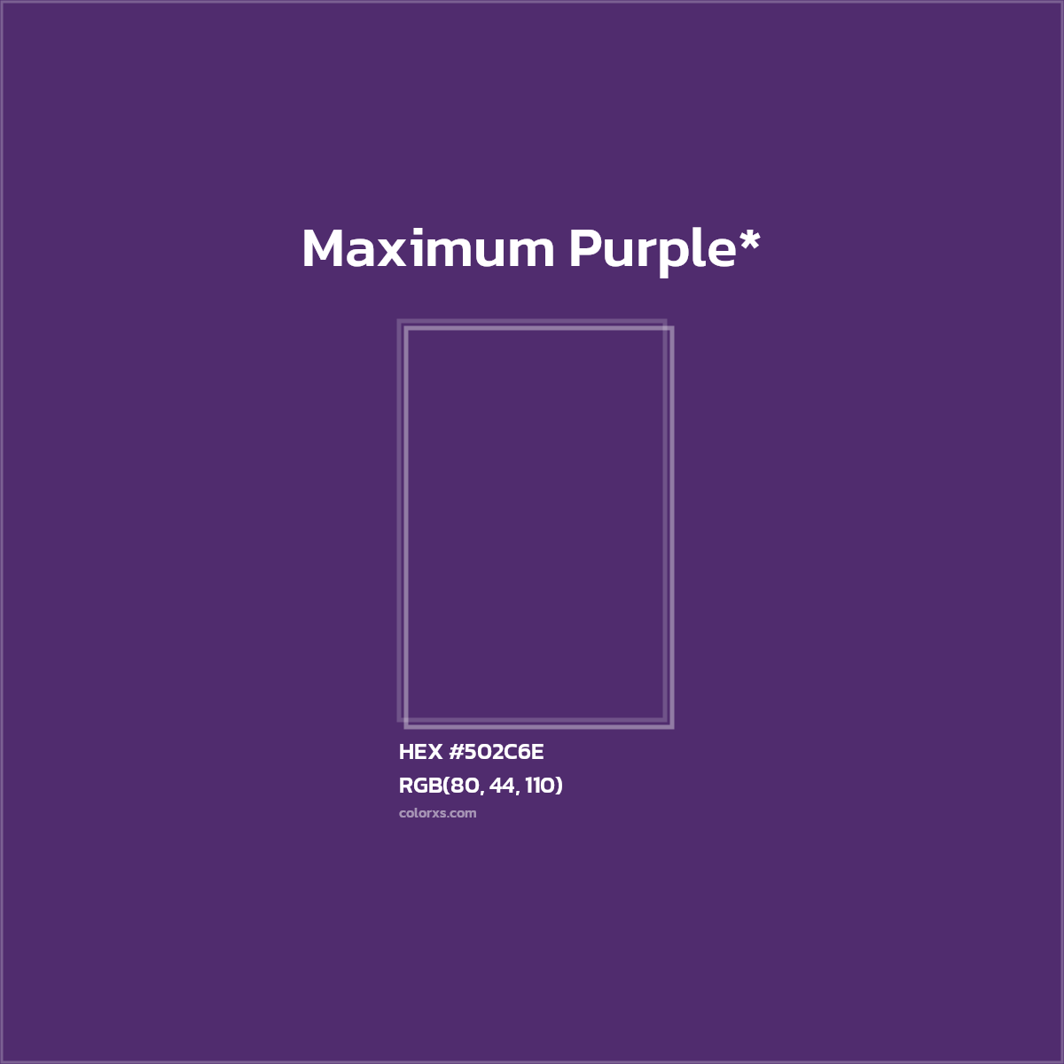 HEX #502C6E Color Name, Color Code, Palettes, Similar Paints, Images