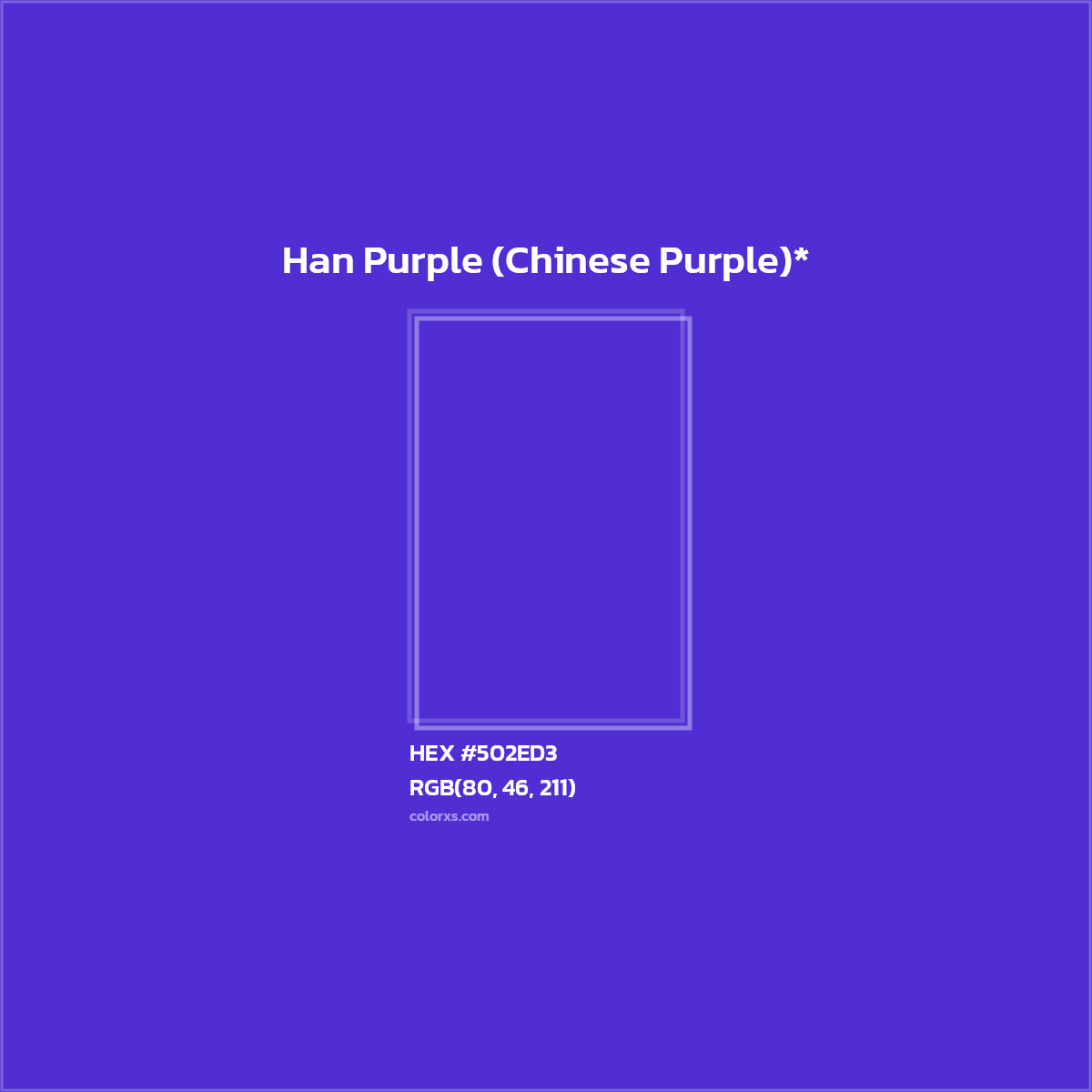 HEX #502ED3 Color Name, Color Code, Palettes, Similar Paints, Images