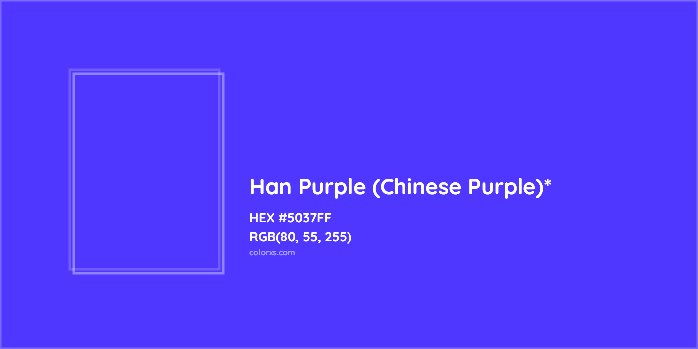 HEX #5037FF Color Name, Color Code, Palettes, Similar Paints, Images