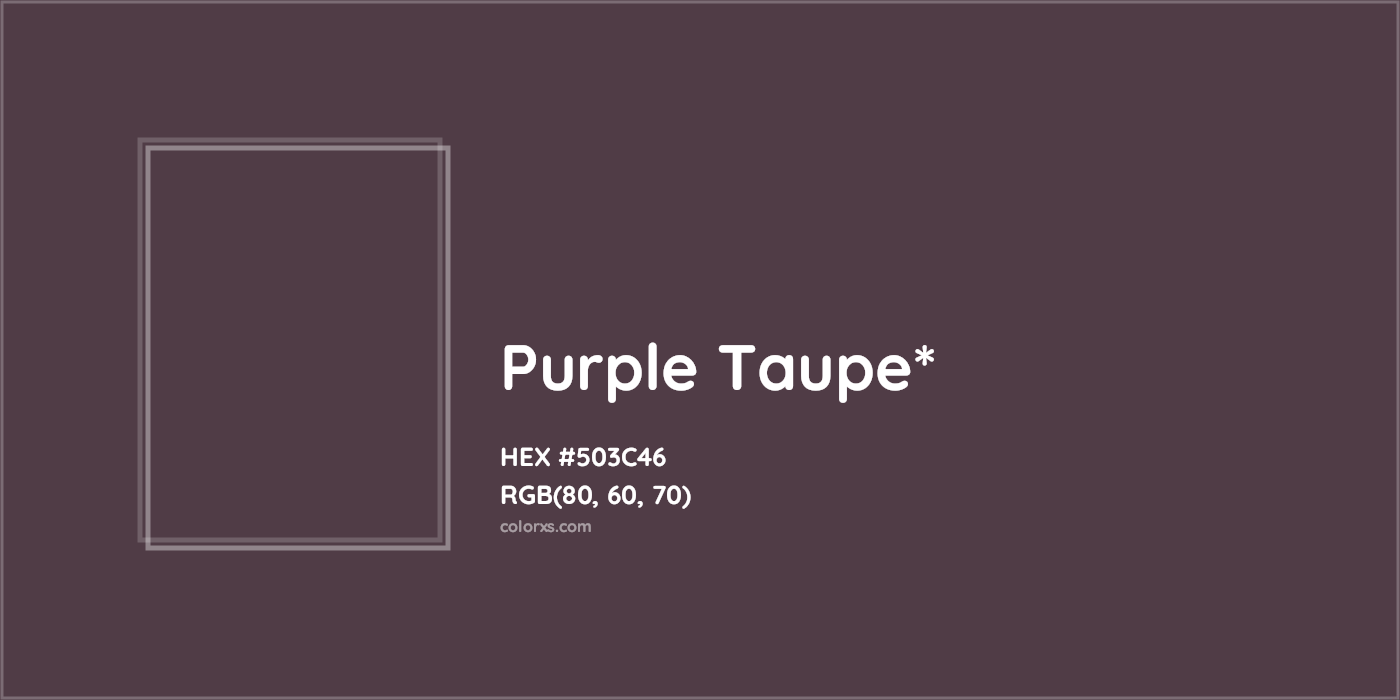 HEX #503C46 Color Name, Color Code, Palettes, Similar Paints, Images