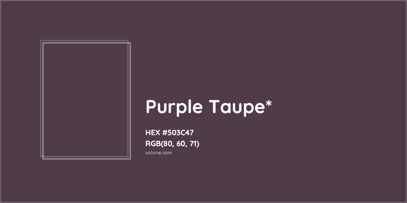 HEX #503C47 Color Name, Color Code, Palettes, Similar Paints, Images