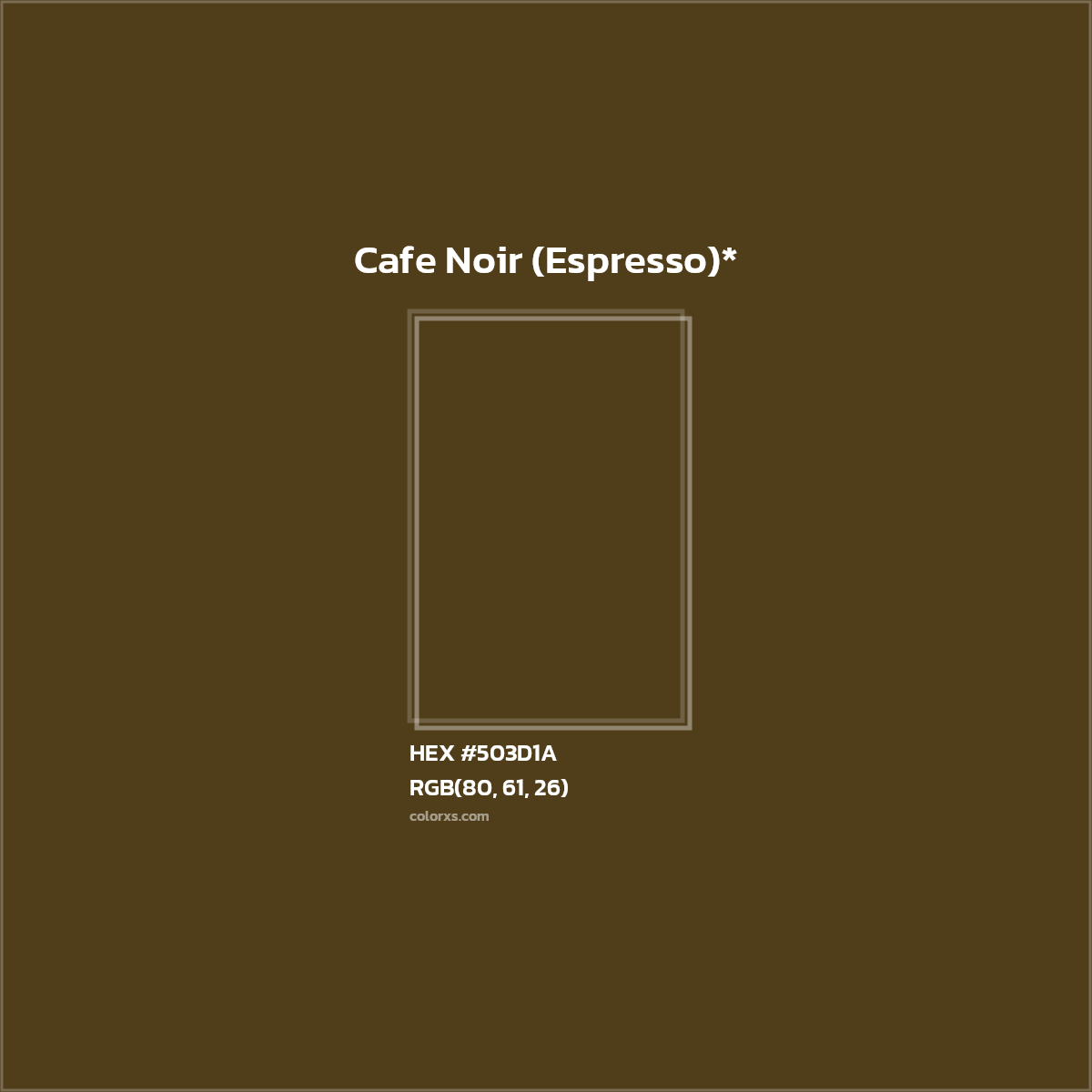 HEX #503D1A Color Name, Color Code, Palettes, Similar Paints, Images