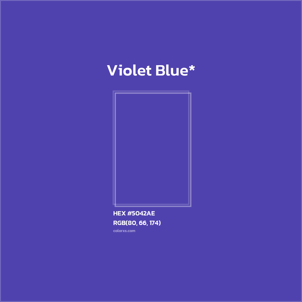 HEX #5042AE Color Name, Color Code, Palettes, Similar Paints, Images