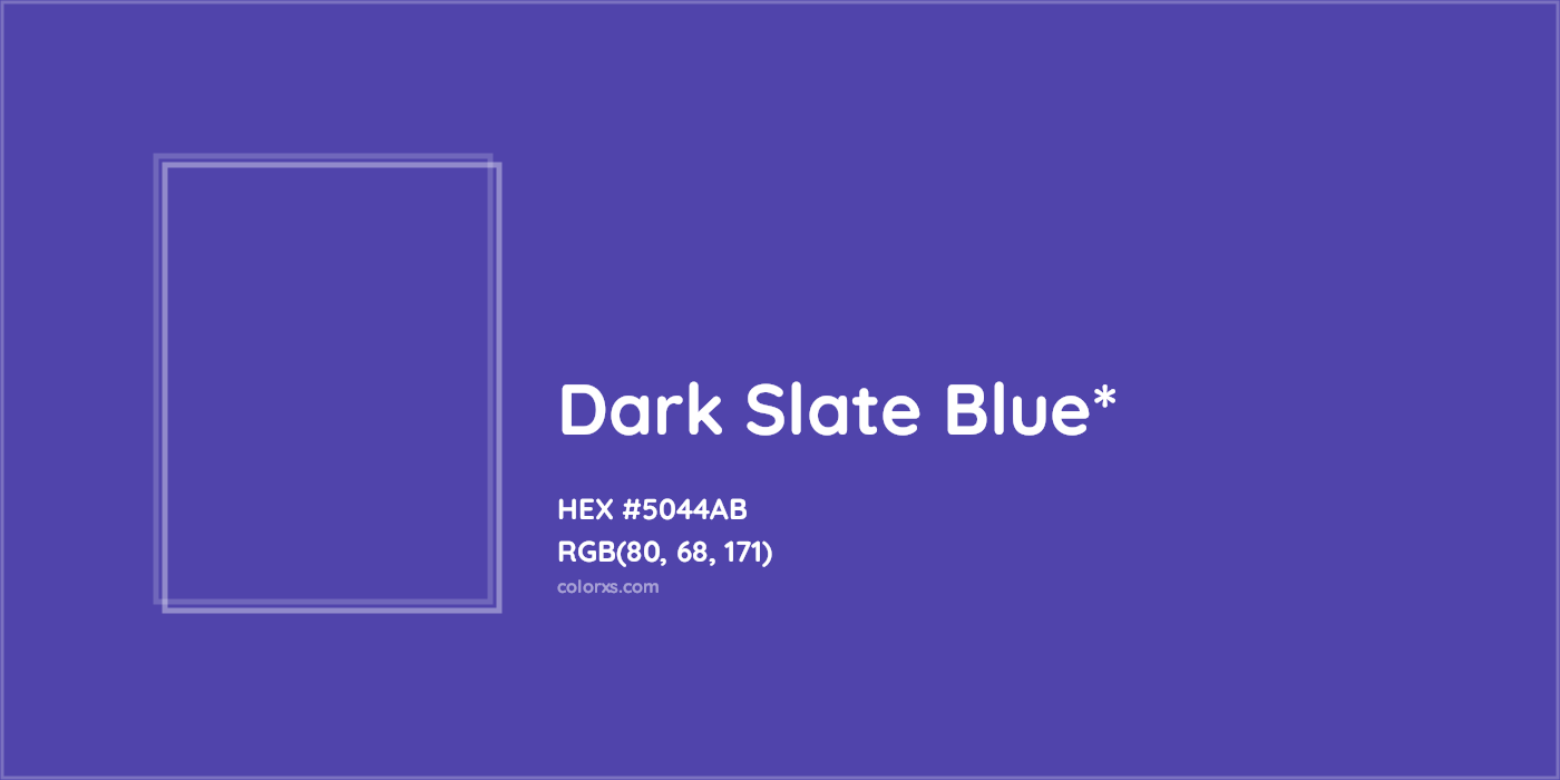 HEX #5044AB Color Name, Color Code, Palettes, Similar Paints, Images