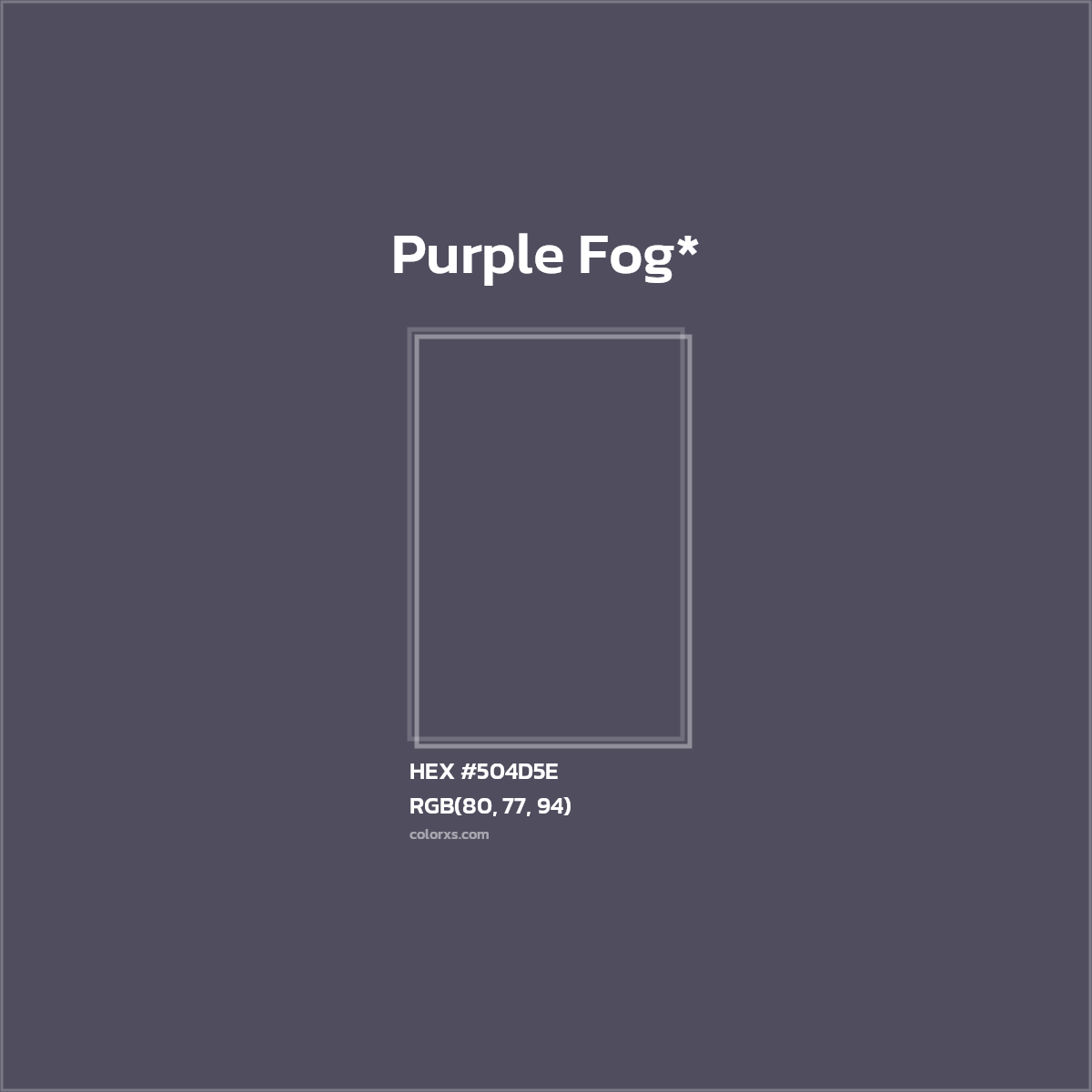 HEX #504D5E Color Name, Color Code, Palettes, Similar Paints, Images