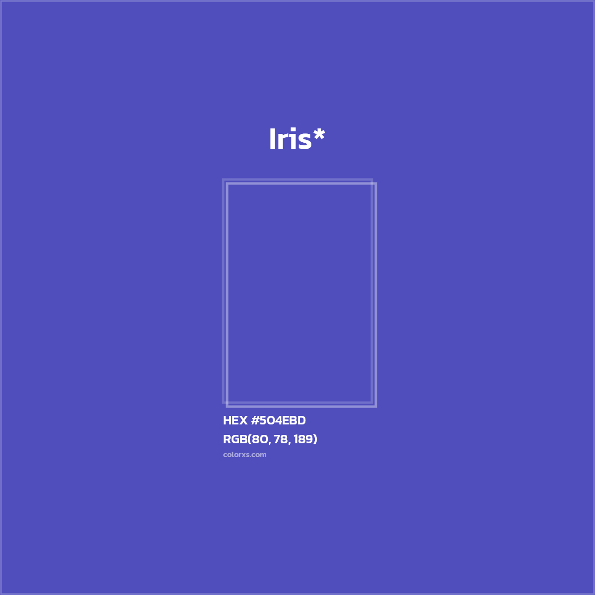 HEX #504EBD Color Name, Color Code, Palettes, Similar Paints, Images