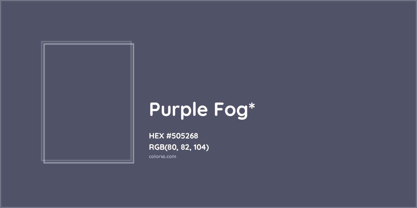 HEX #505268 Color Name, Color Code, Palettes, Similar Paints, Images