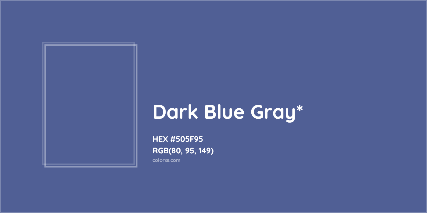 HEX #505F95 Color Name, Color Code, Palettes, Similar Paints, Images