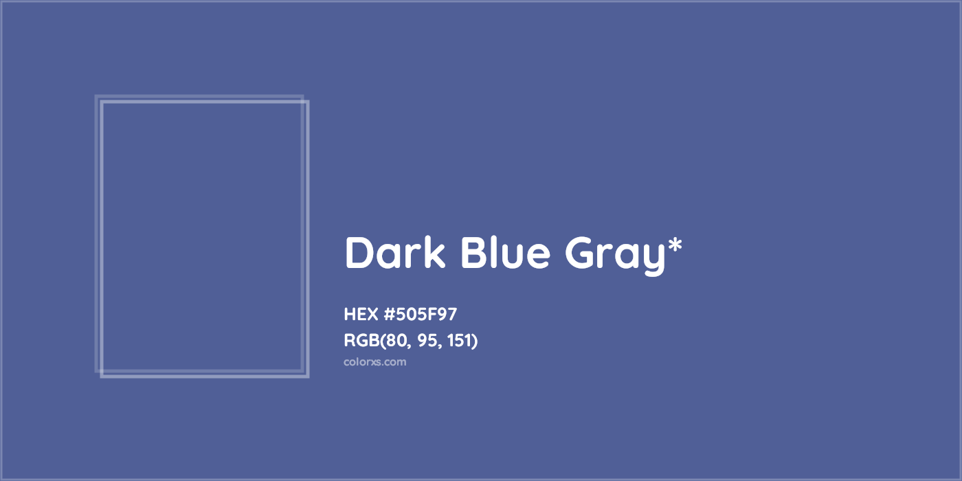 HEX #505F97 Color Name, Color Code, Palettes, Similar Paints, Images