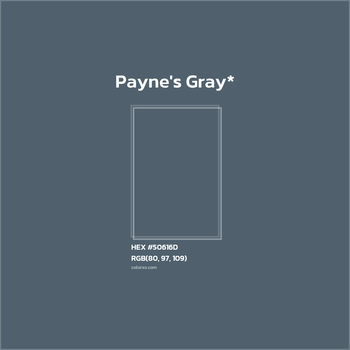 HEX #50616D Color Name, Color Code, Palettes, Similar Paints, Images