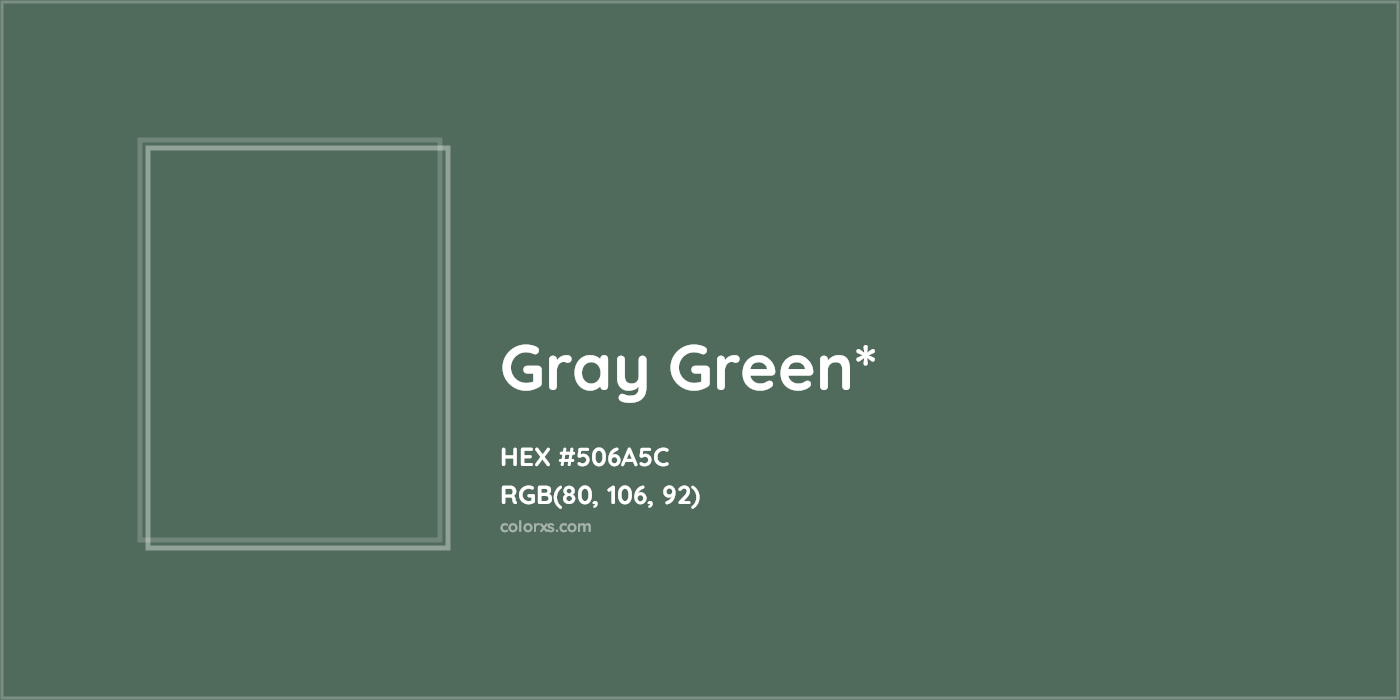 HEX #506A5C Color Name, Color Code, Palettes, Similar Paints, Images