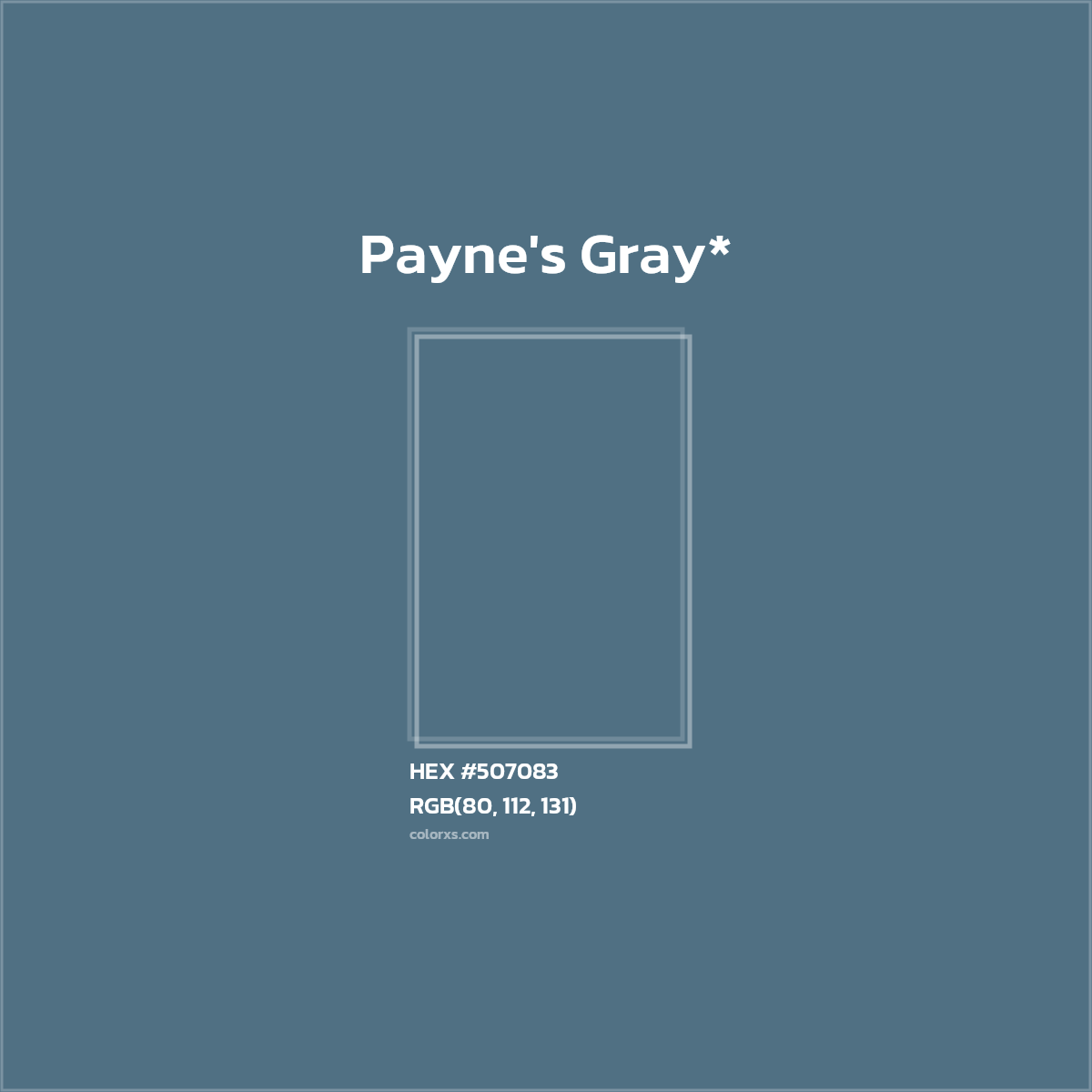 HEX #507083 Color Name, Color Code, Palettes, Similar Paints, Images