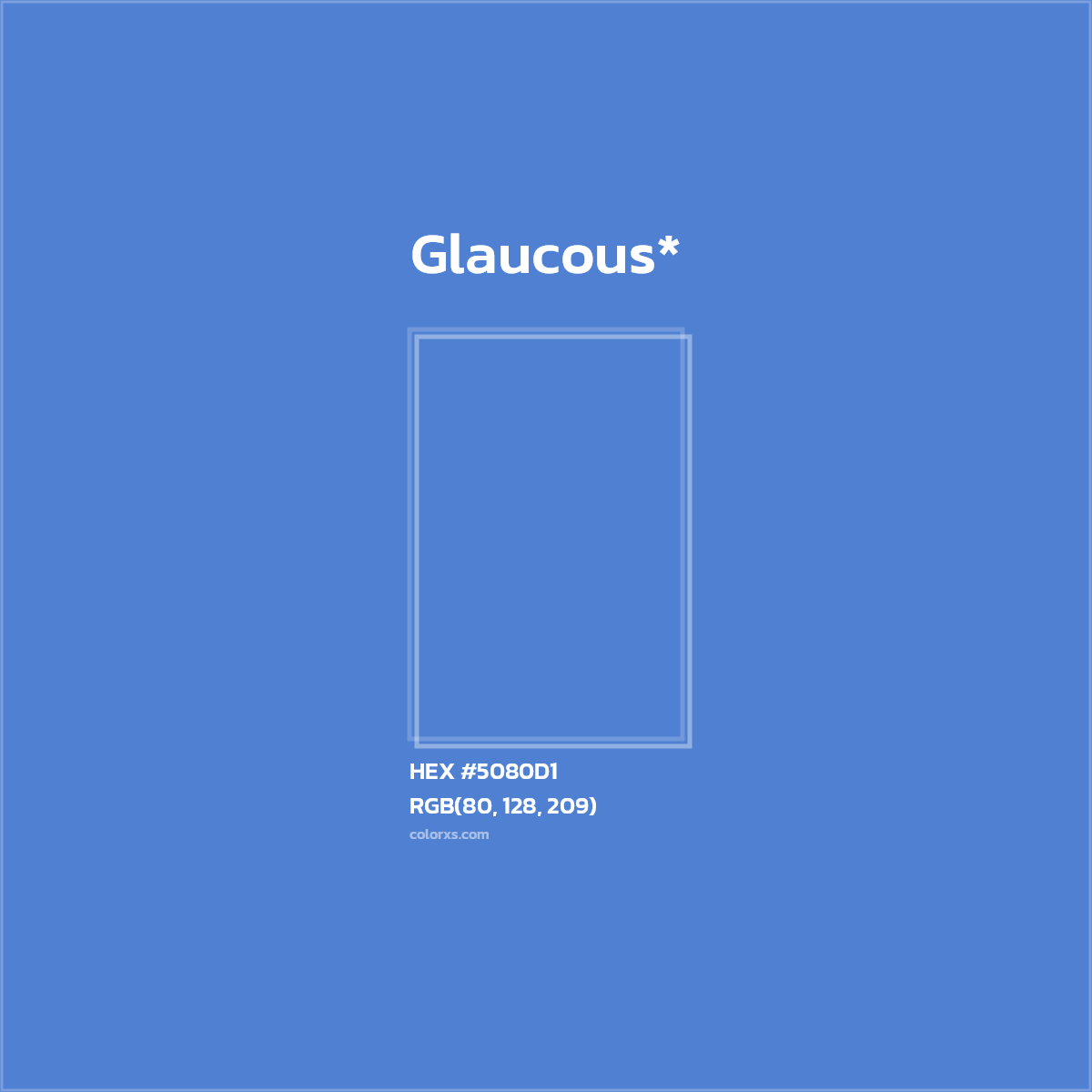 HEX #5080D1 Color Name, Color Code, Palettes, Similar Paints, Images