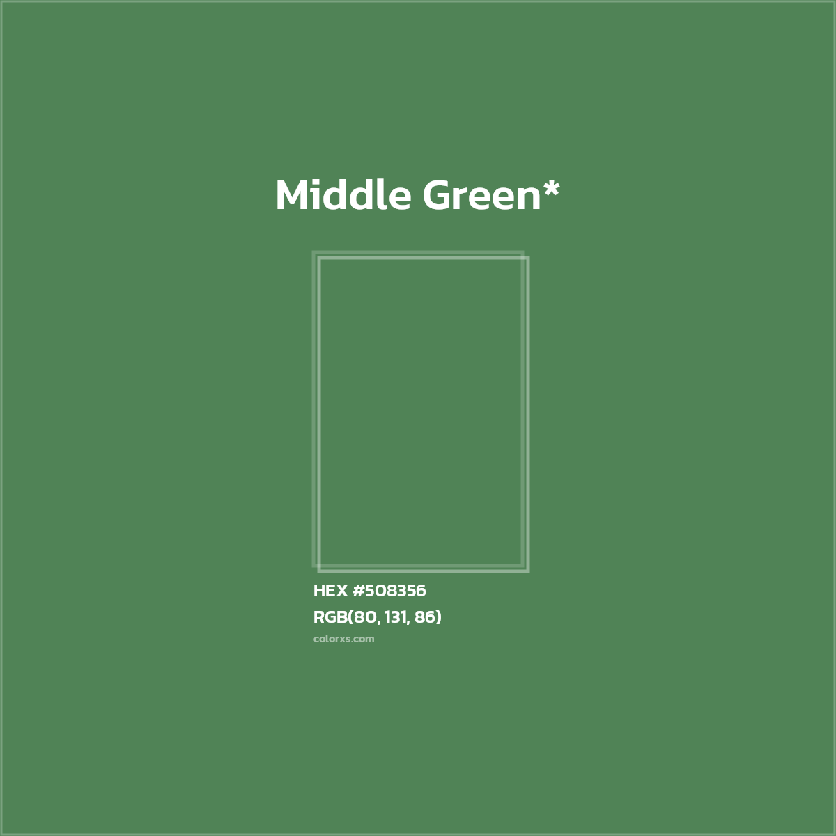 HEX #508356 Color Name, Color Code, Palettes, Similar Paints, Images