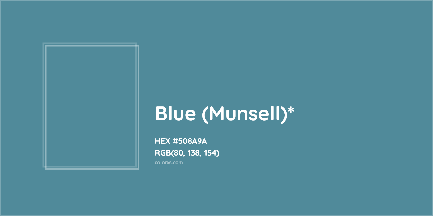 HEX #508A9A Color Name, Color Code, Palettes, Similar Paints, Images