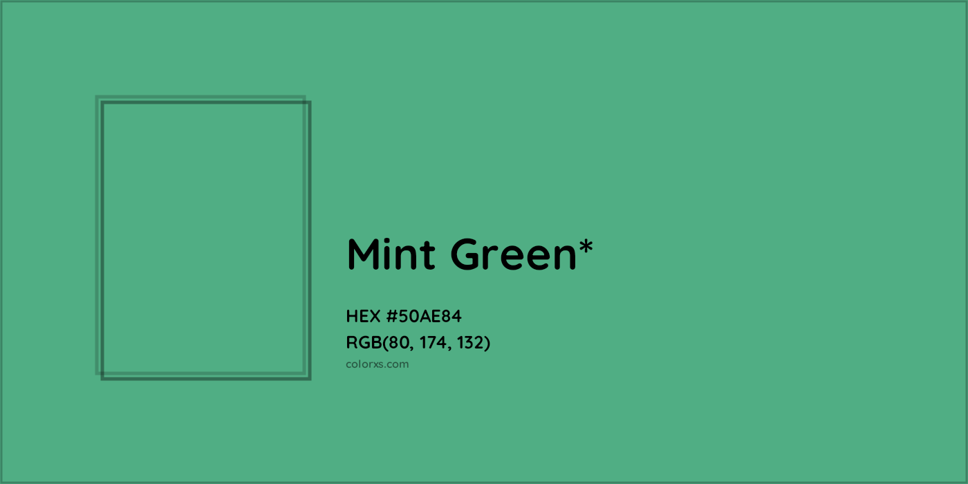HEX #50AE84 Color Name, Color Code, Palettes, Similar Paints, Images