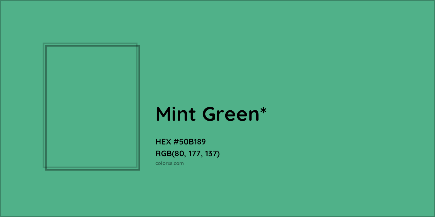 HEX #50B189 Color Name, Color Code, Palettes, Similar Paints, Images