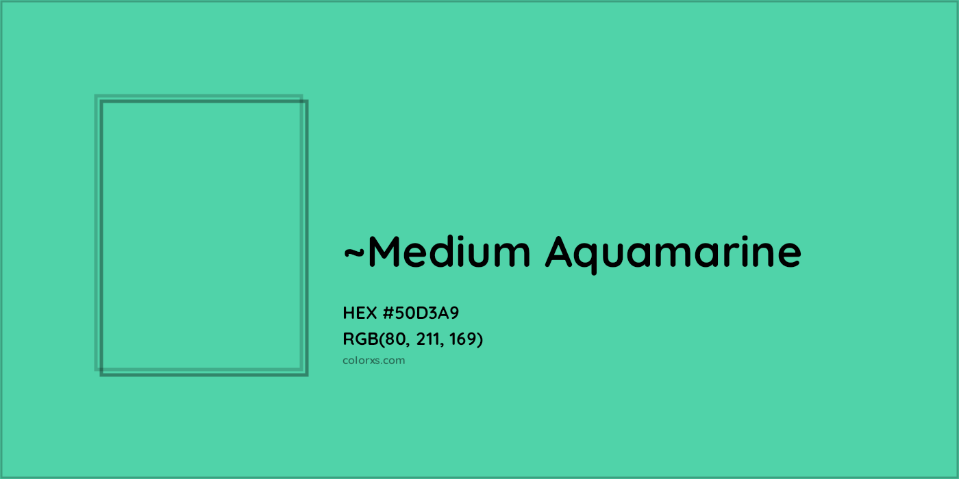 HEX #50D3A9 Color Name, Color Code, Palettes, Similar Paints, Images