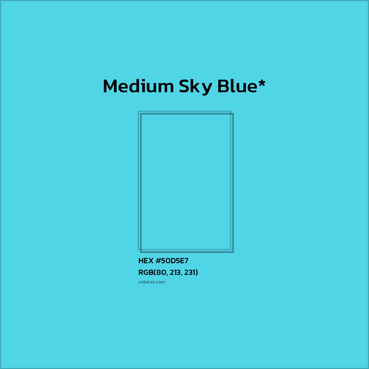 HEX #50D5E7 Color Name, Color Code, Palettes, Similar Paints, Images