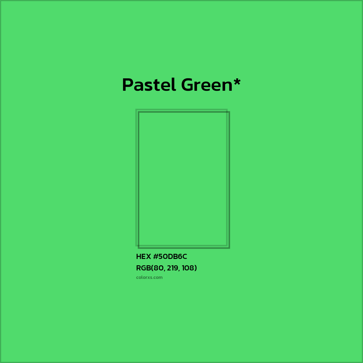 HEX #50DB6C Color Name, Color Code, Palettes, Similar Paints, Images