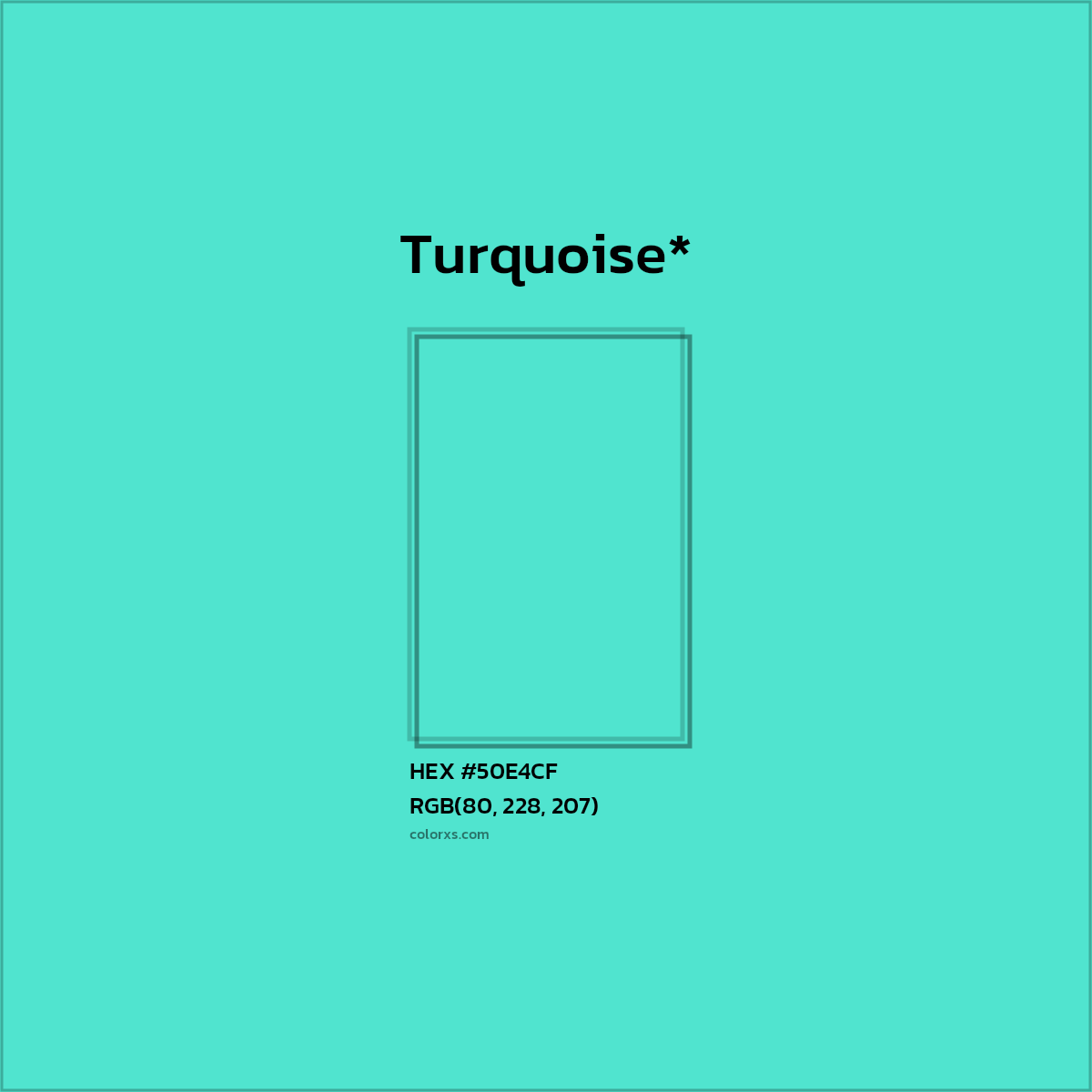 HEX #50E4CF Color Name, Color Code, Palettes, Similar Paints, Images