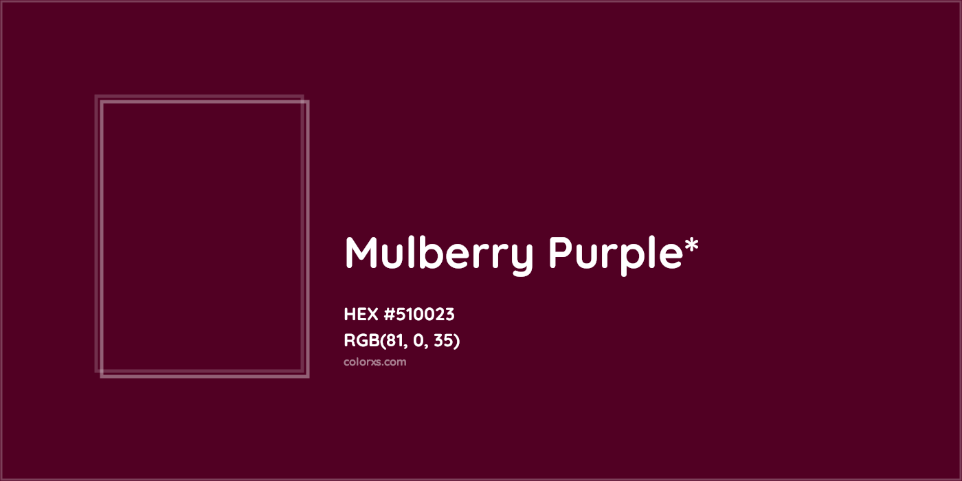 HEX #510023 Color Name, Color Code, Palettes, Similar Paints, Images