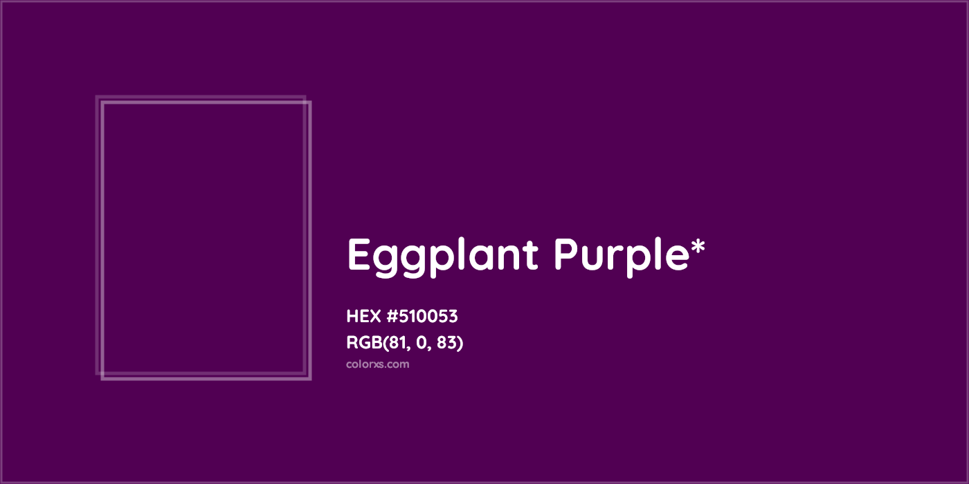 HEX #510053 Color Name, Color Code, Palettes, Similar Paints, Images