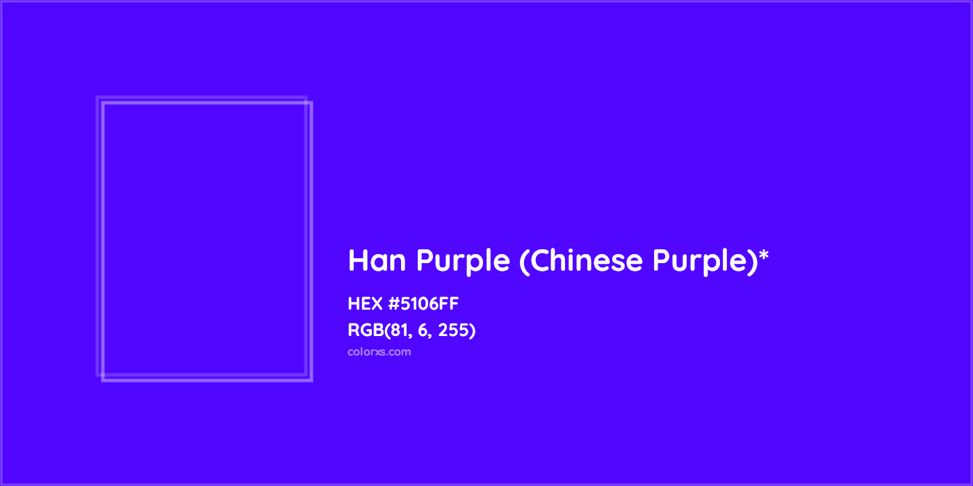 HEX #5106FF Color Name, Color Code, Palettes, Similar Paints, Images