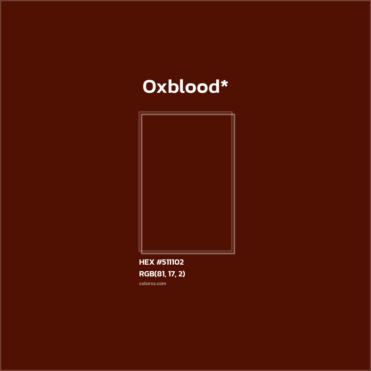 HEX #511102 Color Name, Color Code, Palettes, Similar Paints, Images