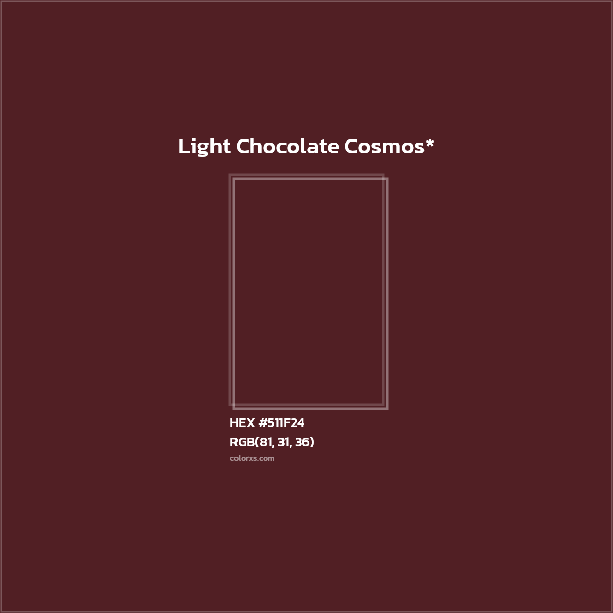 HEX #511F24 Color Name, Color Code, Palettes, Similar Paints, Images