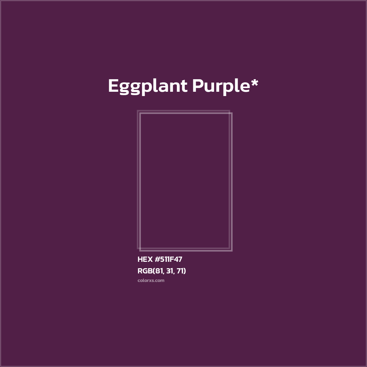 HEX #511F47 Color Name, Color Code, Palettes, Similar Paints, Images