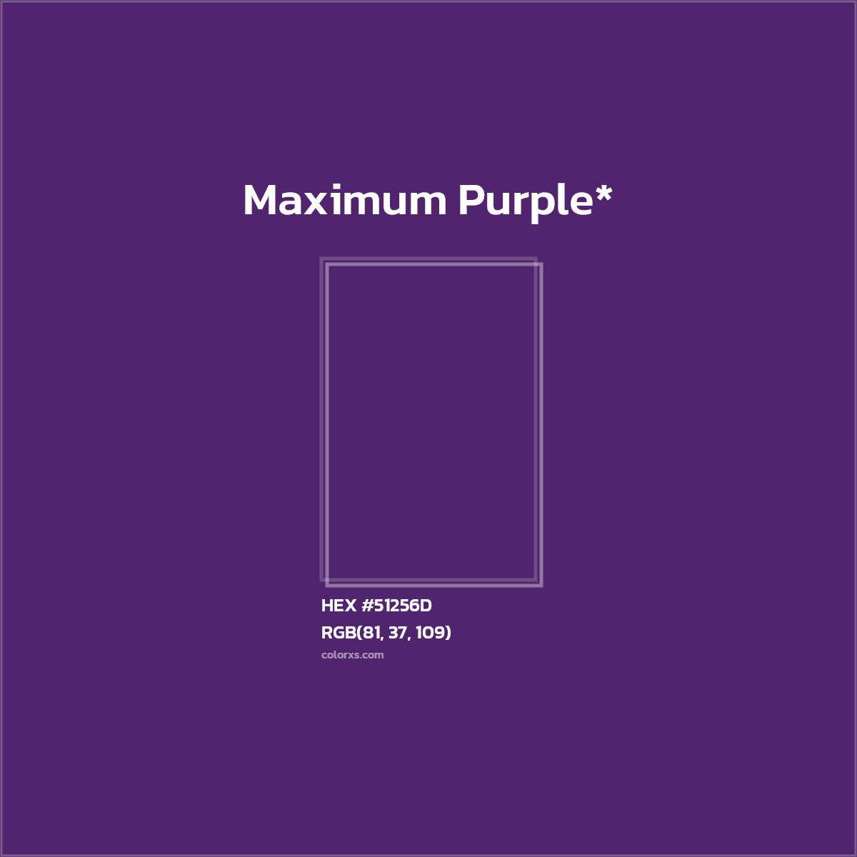 HEX #51256D Color Name, Color Code, Palettes, Similar Paints, Images