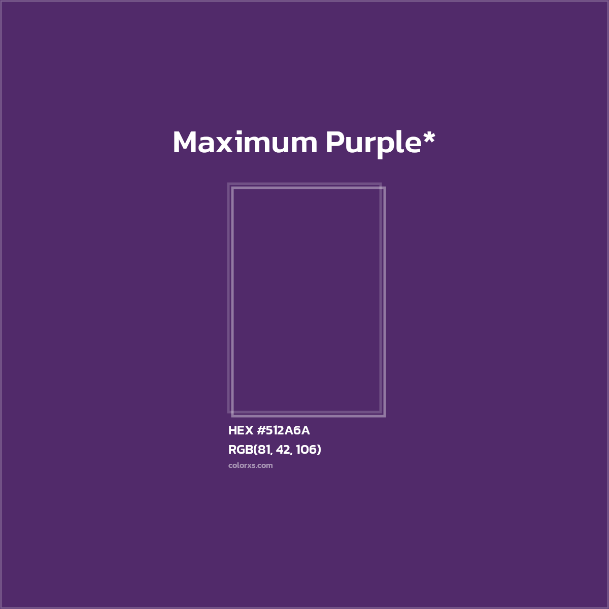 HEX #512A6A Color Name, Color Code, Palettes, Similar Paints, Images