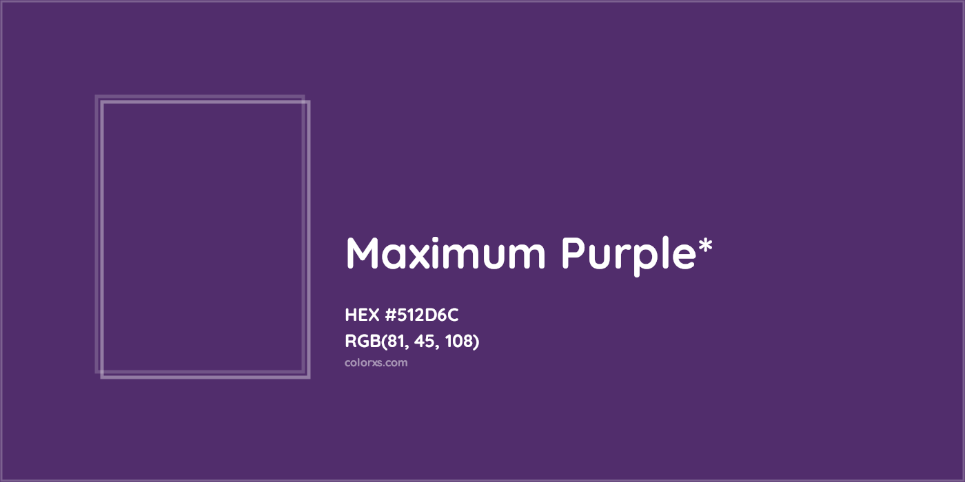 HEX #512D6C Color Name, Color Code, Palettes, Similar Paints, Images