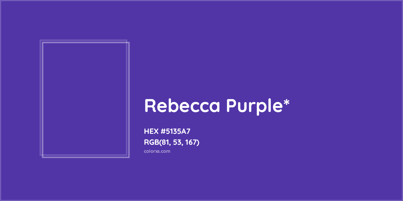 HEX #5135A7 Color Name, Color Code, Palettes, Similar Paints, Images