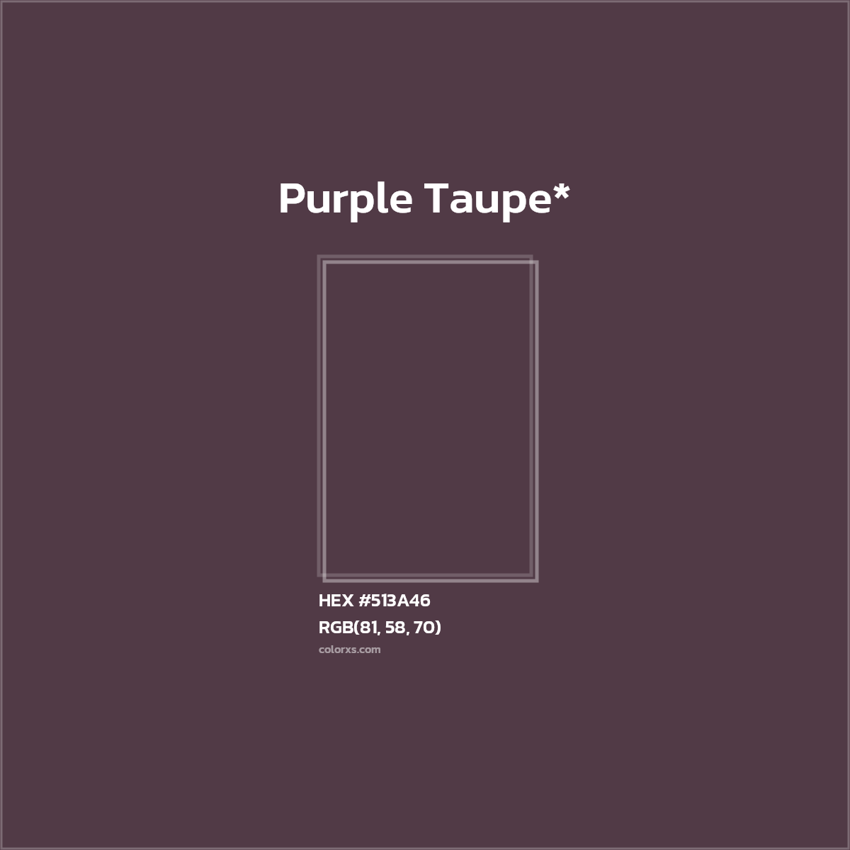 HEX #513A46 Color Name, Color Code, Palettes, Similar Paints, Images