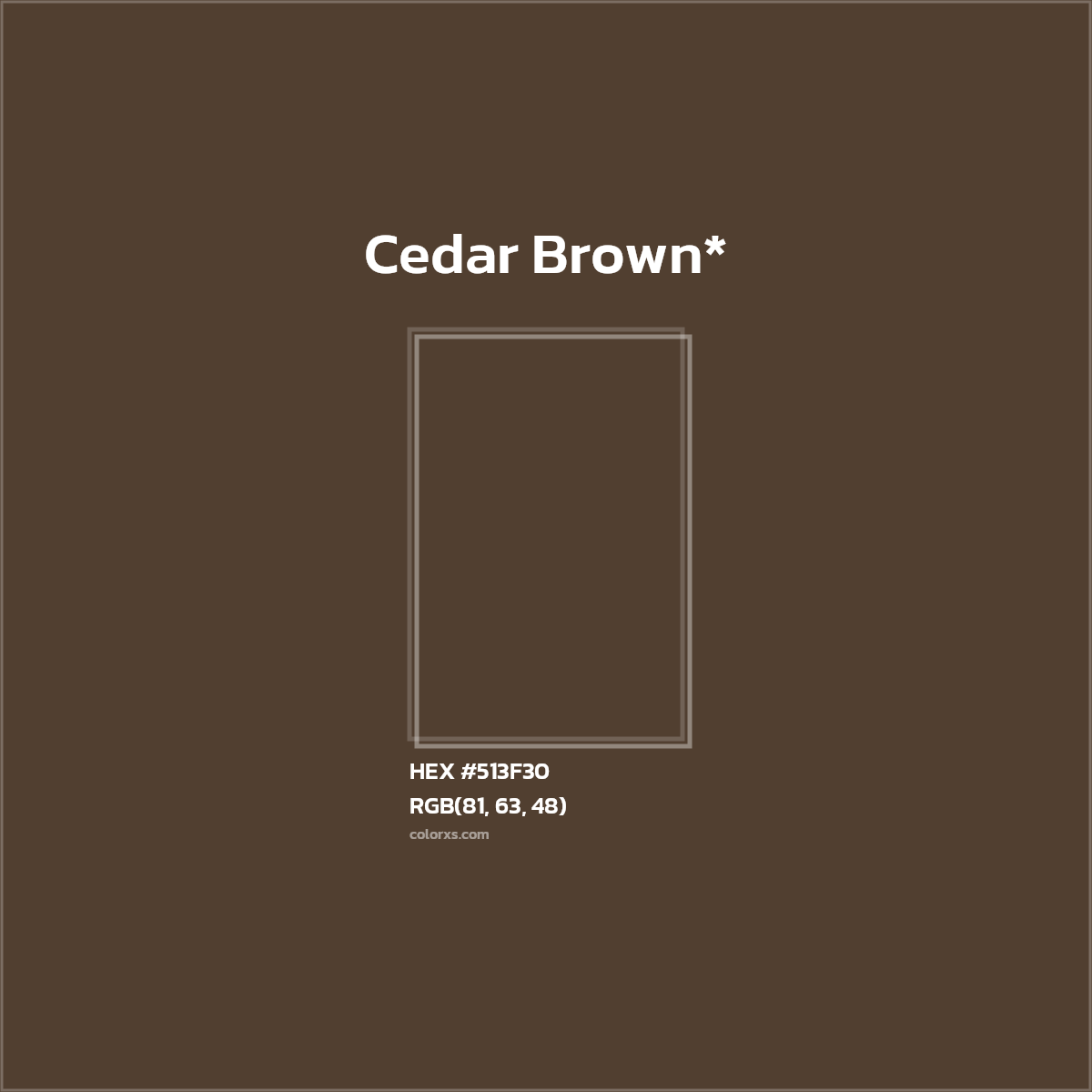 HEX #513F30 Color Name, Color Code, Palettes, Similar Paints, Images