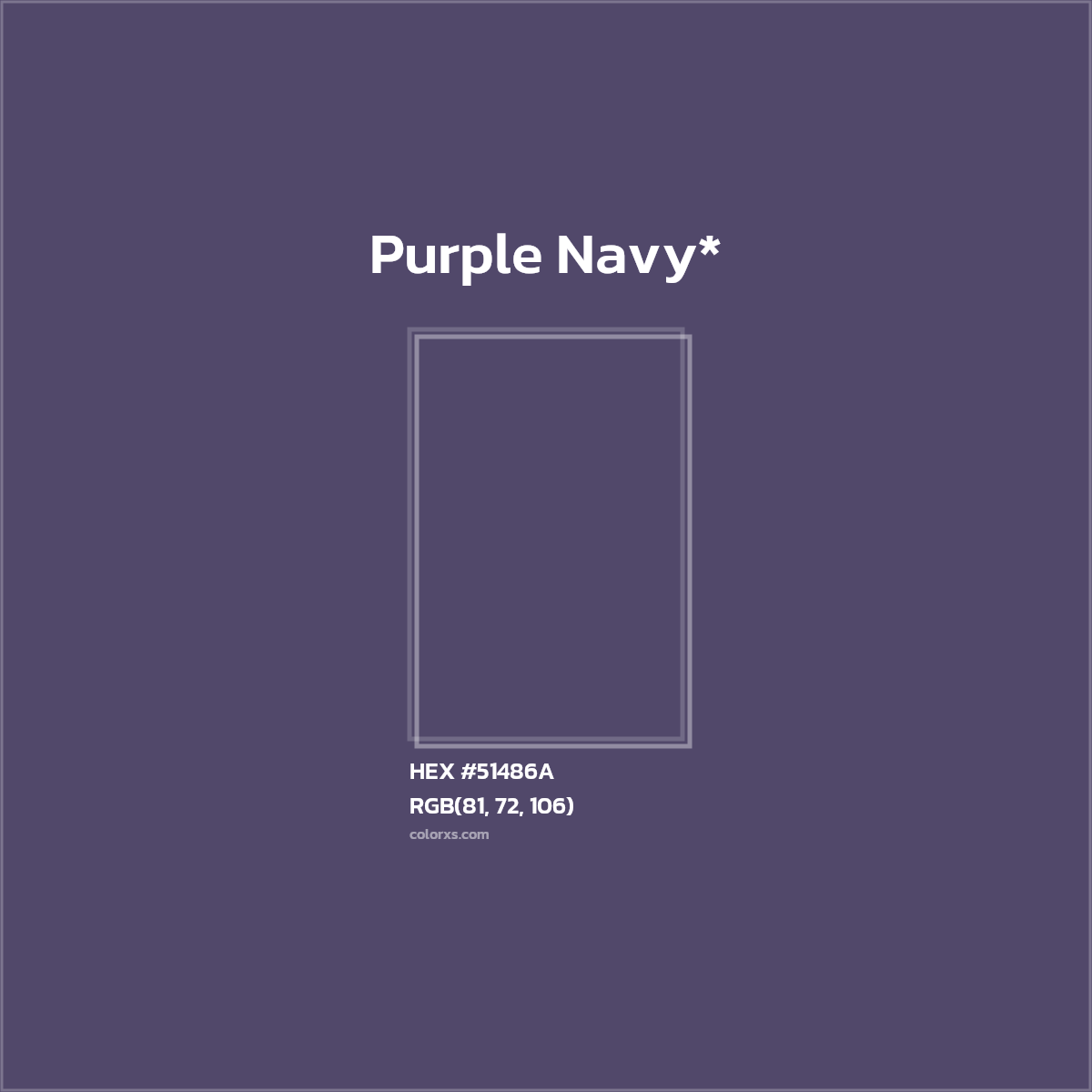 HEX #51486A Color Name, Color Code, Palettes, Similar Paints, Images