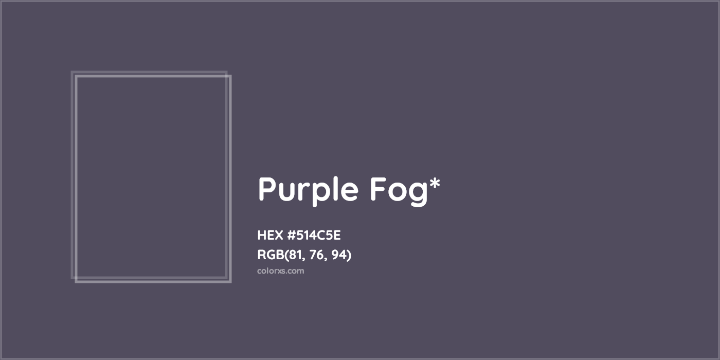 HEX #514C5E Color Name, Color Code, Palettes, Similar Paints, Images