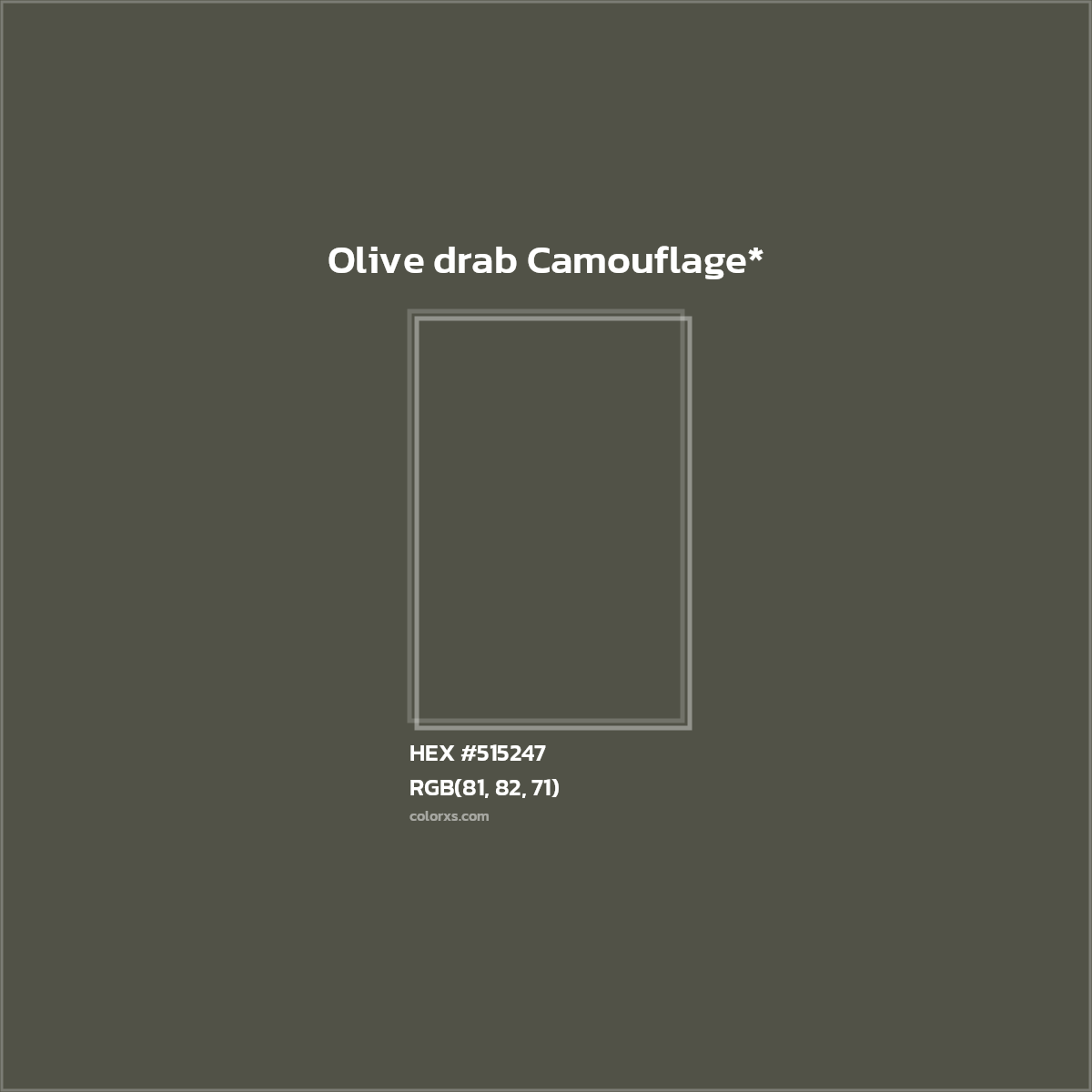 HEX #515247 Color Name, Color Code, Palettes, Similar Paints, Images
