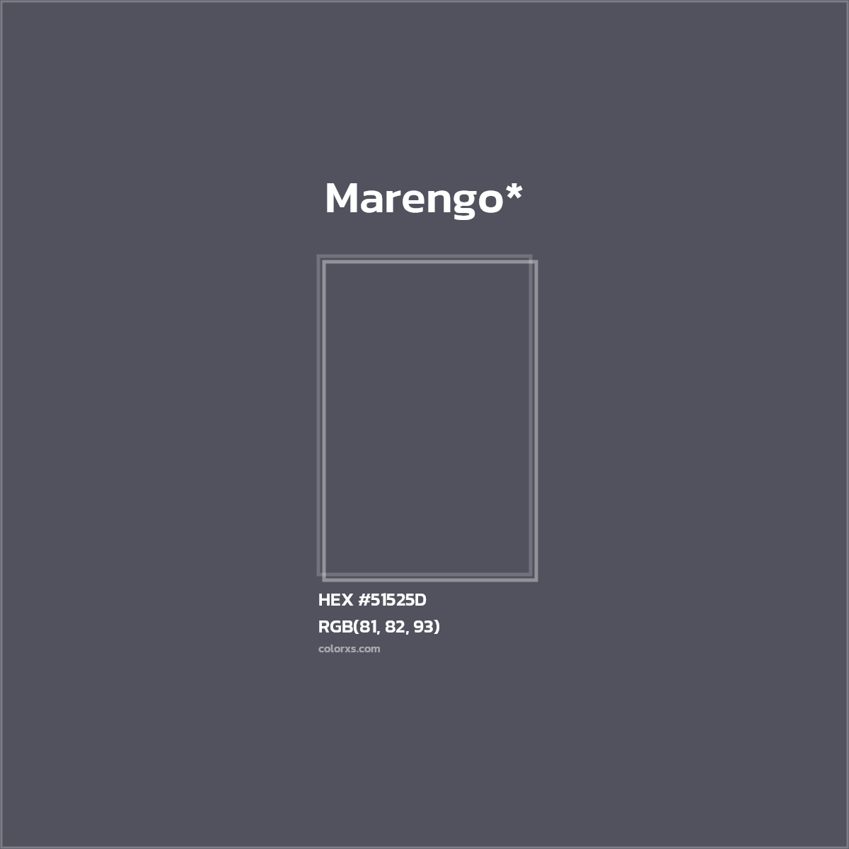 HEX #51525D Color Name, Color Code, Palettes, Similar Paints, Images