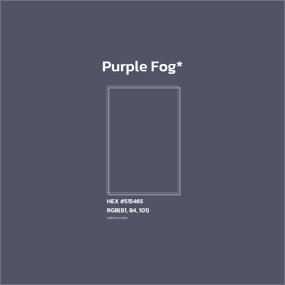HEX #515465 Color Name, Color Code, Palettes, Similar Paints, Images