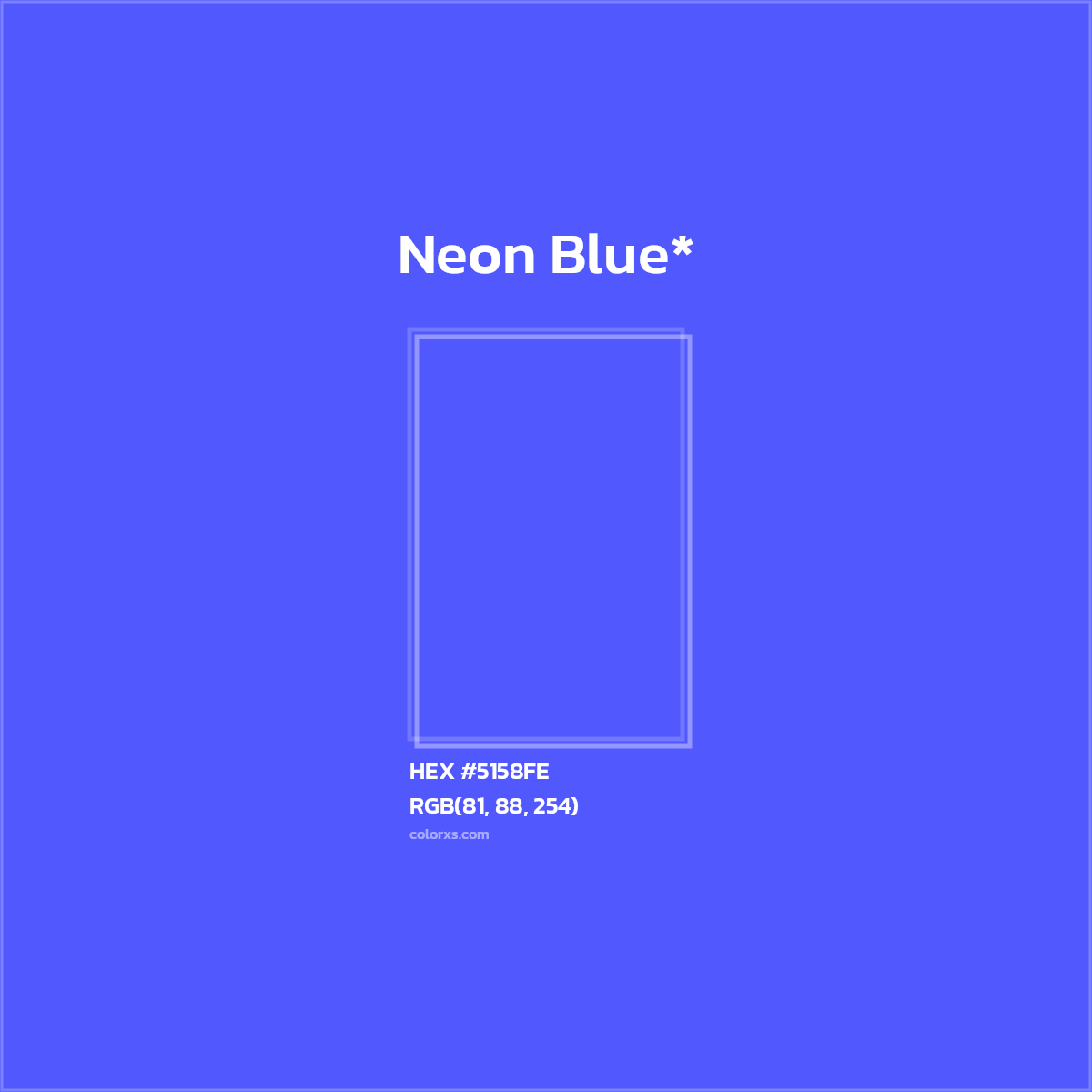 HEX #5158FE Color Name, Color Code, Palettes, Similar Paints, Images