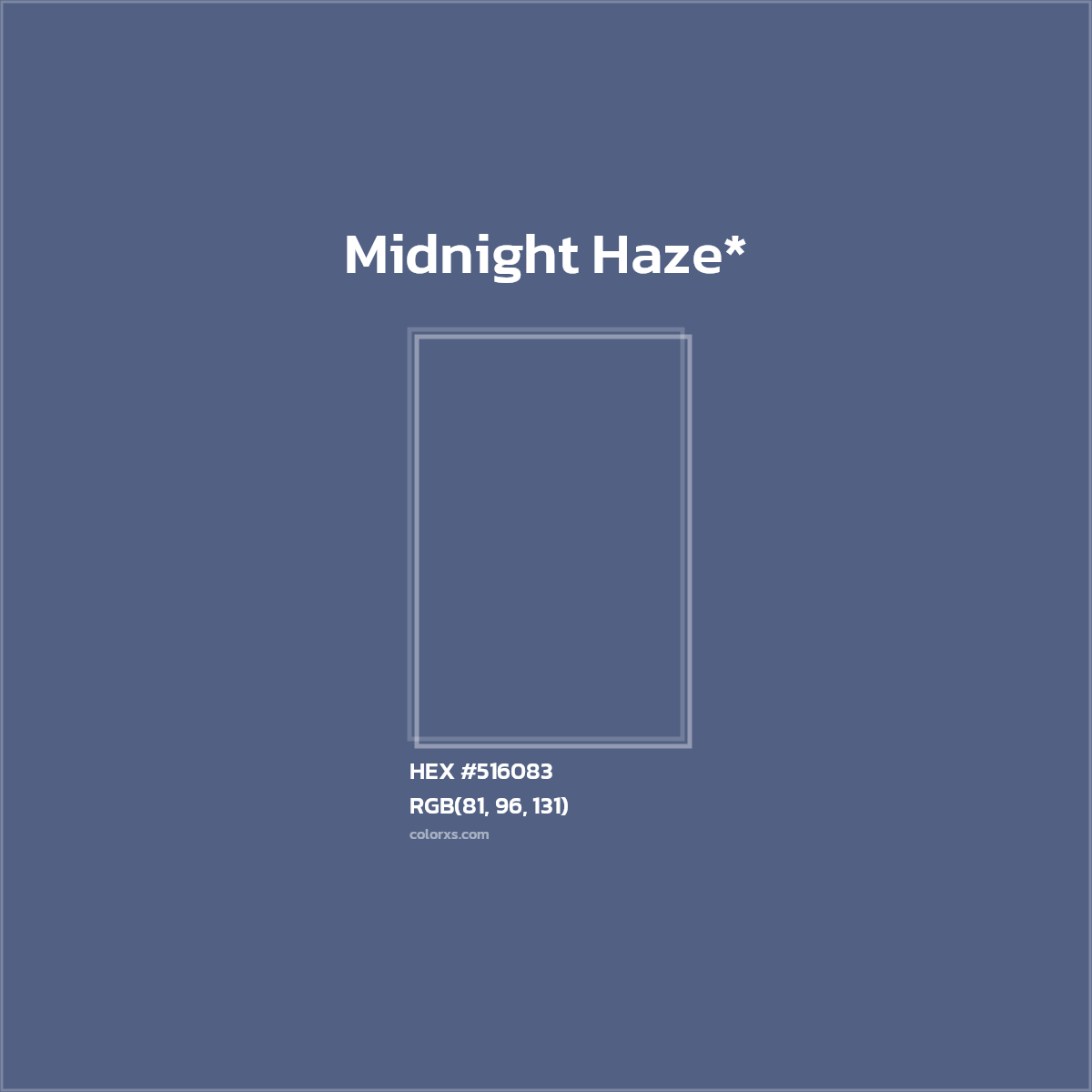 HEX #516083 Color Name, Color Code, Palettes, Similar Paints, Images