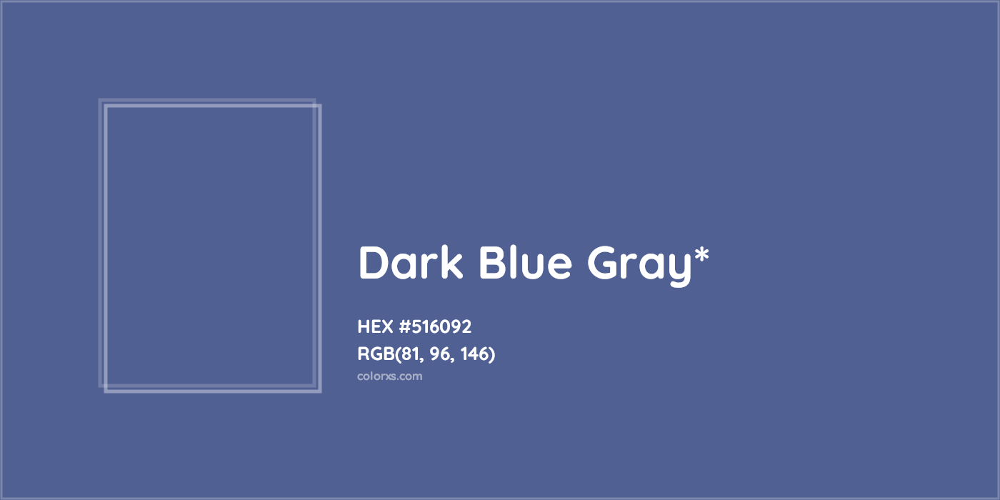 HEX #516092 Color Name, Color Code, Palettes, Similar Paints, Images